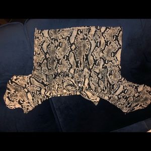 Off the Shoulder - Snakeskin Top